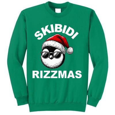 Skibidi Rizzmas Funny Christmas Penguin Sweatshirt