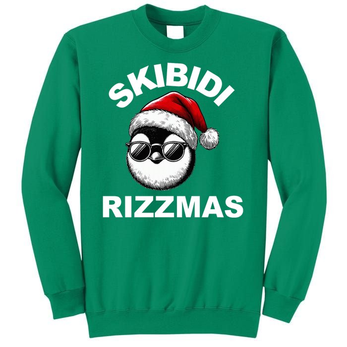 Skibidi Rizzmas Funny Christmas Penguin Sweatshirt