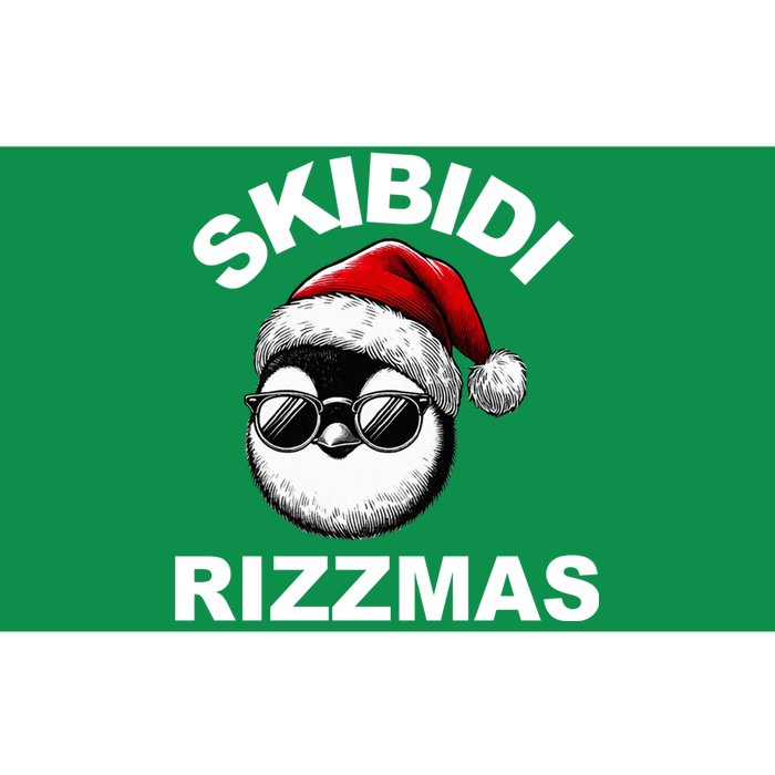 Skibidi Rizzmas Funny Christmas Penguin Bumper Sticker