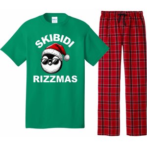 Skibidi Rizzmas Funny Christmas Penguin Pajama Set