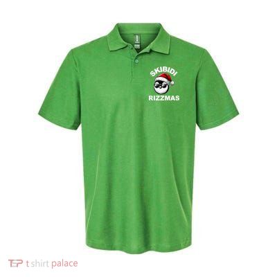 Skibidi Rizzmas Funny Christmas Penguin Polo