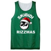 Skibidi Rizzmas Funny Christmas Penguin Mesh Reversible Basketball Jersey Tank