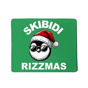 Skibidi Rizzmas Funny Christmas Penguin Mousepad