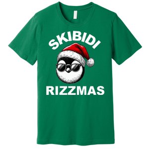 Skibidi Rizzmas Funny Christmas Penguin Premium T-Shirt