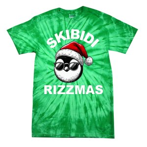 Skibidi Rizzmas Funny Christmas Penguin Tie-Dye T-Shirt