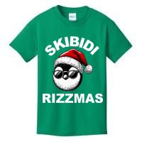 Skibidi Rizzmas Funny Christmas Penguin Kids T-Shirt