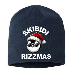 Skibidi Rizzmas Funny Christmas Penguin Sustainable Beanie