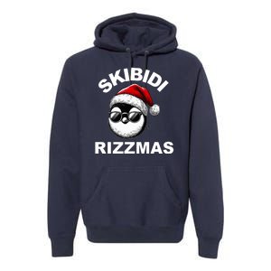 Skibidi Rizzmas Funny Christmas Penguin Premium Hoodie