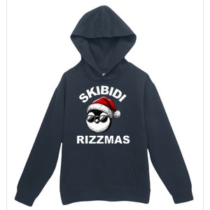 Skibidi Rizzmas Funny Christmas Penguin Urban Pullover Hoodie