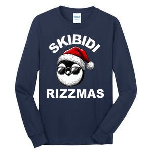 Skibidi Rizzmas Funny Christmas Penguin Tall Long Sleeve T-Shirt