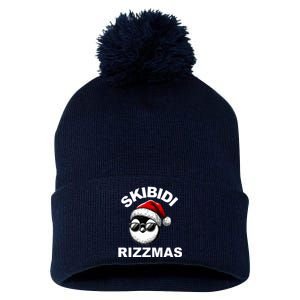 Skibidi Rizzmas Funny Christmas Penguin Pom Pom 12in Knit Beanie