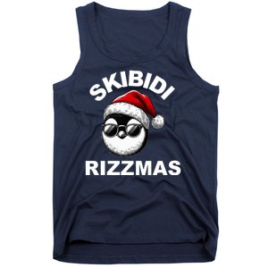 Skibidi Rizzmas Funny Christmas Penguin Tank Top