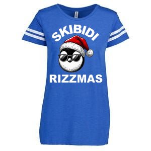 Skibidi Rizzmas Funny Christmas Penguin Enza Ladies Jersey Football T-Shirt