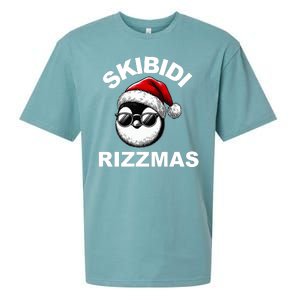 Skibidi Rizzmas Funny Christmas Penguin Sueded Cloud Jersey T-Shirt