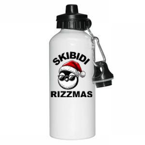 Skibidi Rizzmas Funny Christmas Penguin Aluminum Water Bottle