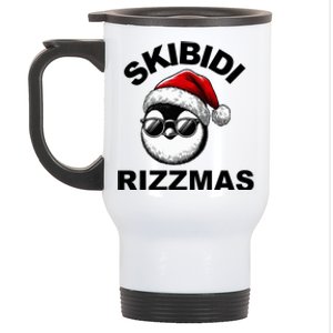 Skibidi Rizzmas Funny Christmas Penguin Stainless Steel Travel Mug