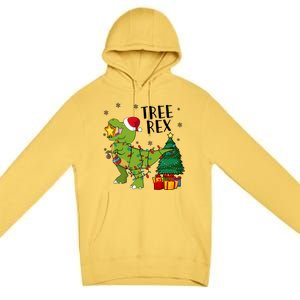 Santasaurus Rex Funny Dinosaur Chrismas Tree Rex Cool Gift Premium Pullover Hoodie