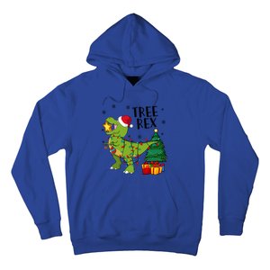 Santasaurus Rex Funny Dinosaur Chrismas Tree Rex Cool Gift Hoodie