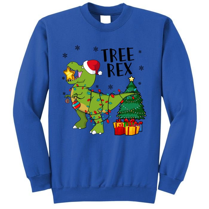 Santasaurus Rex Funny Dinosaur Chrismas Tree Rex Cool Gift Sweatshirt