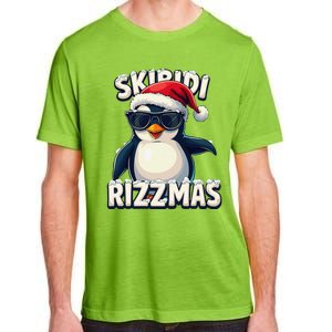 Skibid.I Rizzmas Funny Gen Alpha Slang Christmas Penguin Adult ChromaSoft Performance T-Shirt