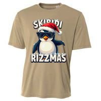 Skibid.I Rizzmas Funny Gen Alpha Slang Christmas Penguin Cooling Performance Crew T-Shirt