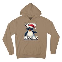 Skibid.I Rizzmas Funny Gen Alpha Slang Christmas Penguin Hoodie