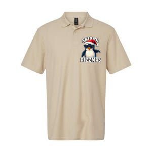 Skibid.I Rizzmas Funny Gen Alpha Slang Christmas Penguin Softstyle Adult Sport Polo