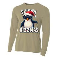 Skibid.I Rizzmas Funny Gen Alpha Slang Christmas Penguin Cooling Performance Long Sleeve Crew