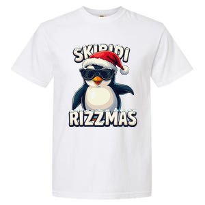 Skibid.I Rizzmas Funny Gen Alpha Slang Christmas Penguin Garment-Dyed Heavyweight T-Shirt