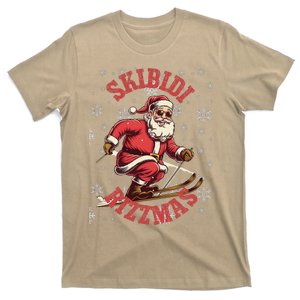 Skibid.I Rizzmas Funny Santa Rizz Christmas Ski Santa Xmas T-Shirt