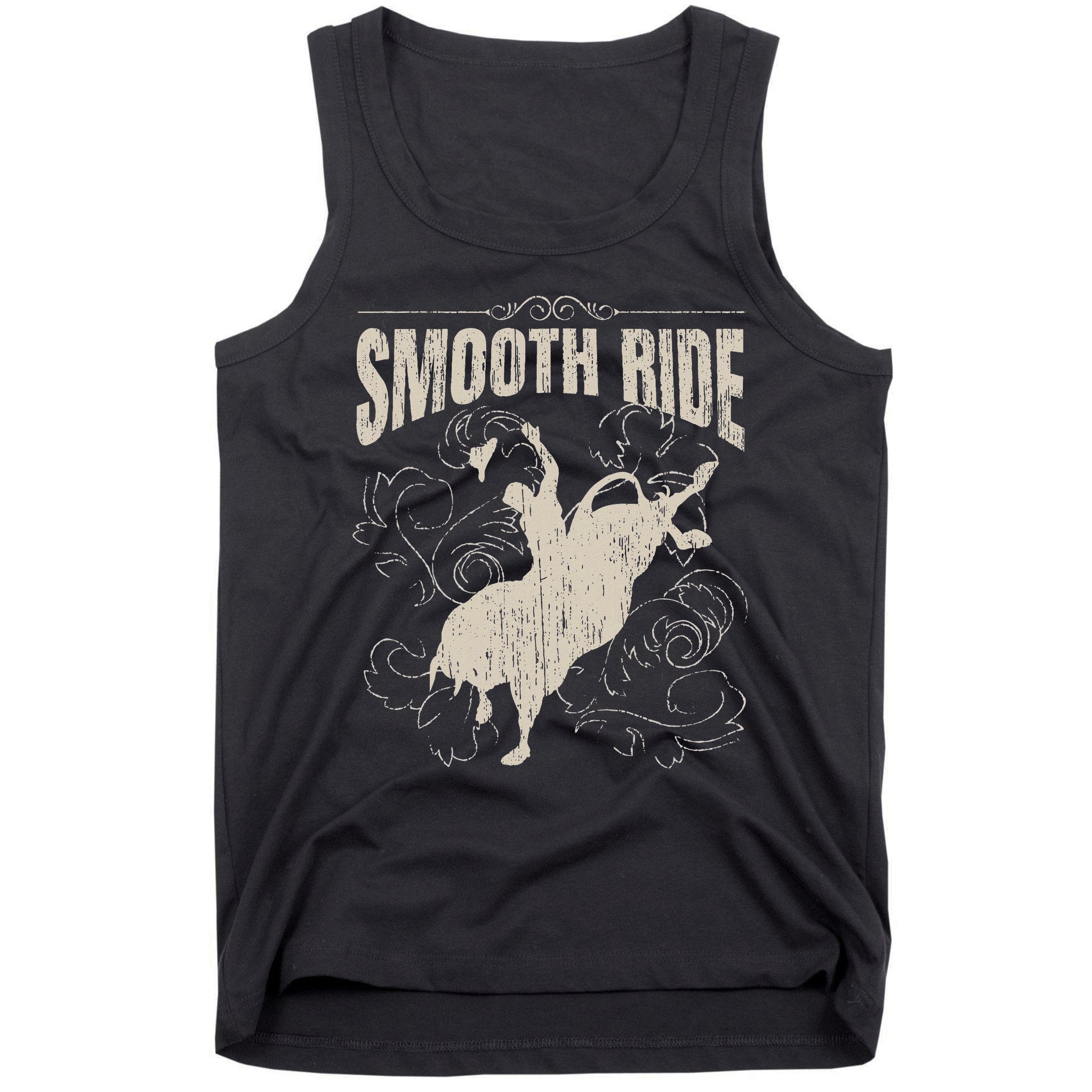 Smooth Ride Funny Rodeo Cool Bull Rider Cowboy Gift Tank Top