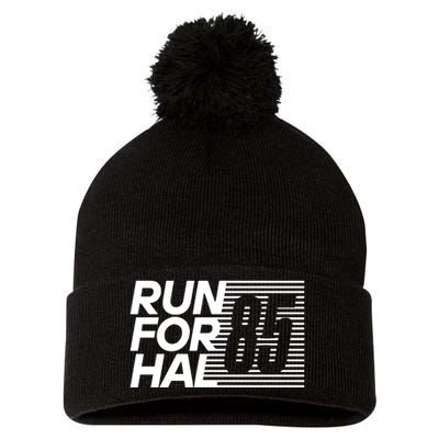 Satoshistore Run For Hal 85 Pom Pom 12in Knit Beanie