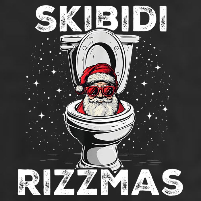 Skibidi Rizzmas Funny Toilet Santa Christmas 11oz C Handle Ceramic Mug