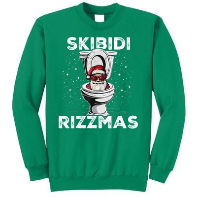 Skibidi Rizzmas Funny Toilet Santa Christmas Sweatshirt