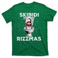 Skibidi Rizzmas Funny Toilet Santa Christmas T-Shirt