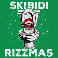 Skibidi Rizzmas Funny Toilet Santa Christmas Baby Bodysuit