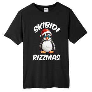 Skibid.I Rizzmas Funny Gen Alpha Slang Christmas Pengui Tall Fusion ChromaSoft Performance T-Shirt