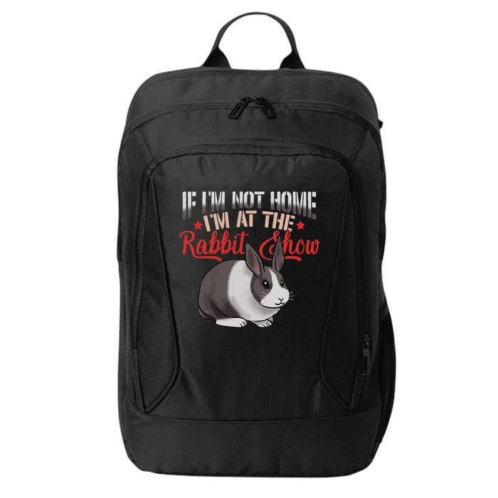 Show Rabbit For Dutch Rabbit Owner City Backpack