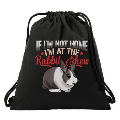 Show Rabbit For Dutch Rabbit Owner Drawstring Bag