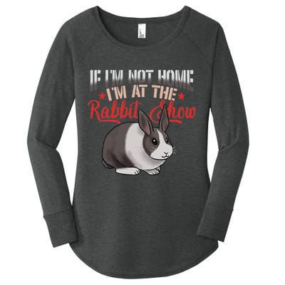 Show Rabbit For Dutch Rabbit Owner Women's Perfect Tri Tunic Long Sleeve Shirt