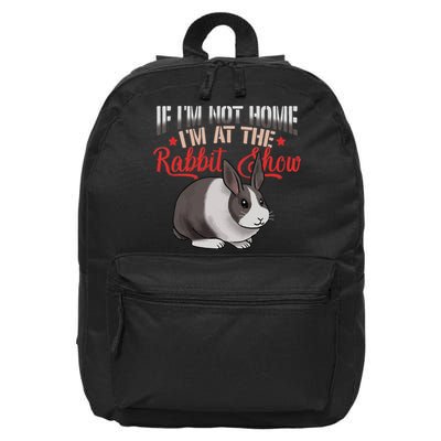 Show Rabbit For Dutch Rabbit Owner 16 in Basic Backpack