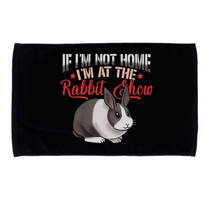 Show Rabbit For Dutch Rabbit Owner Microfiber Hand Towel