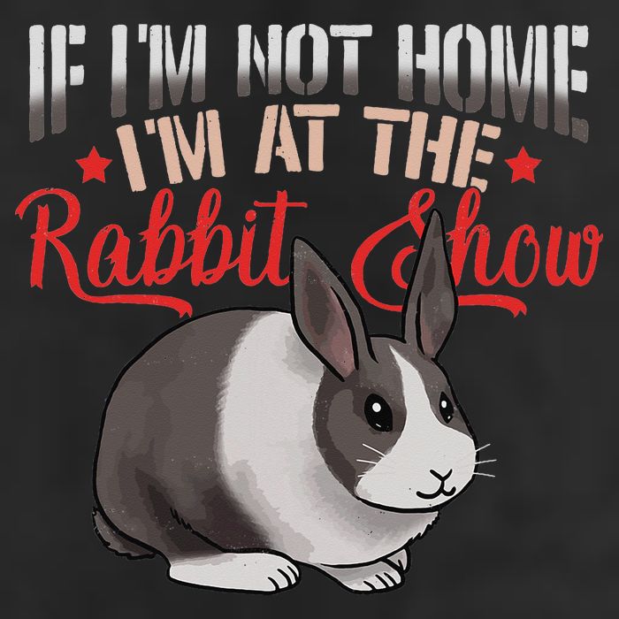 Show Rabbit For Dutch Rabbit Owner Microfiber Hand Towel