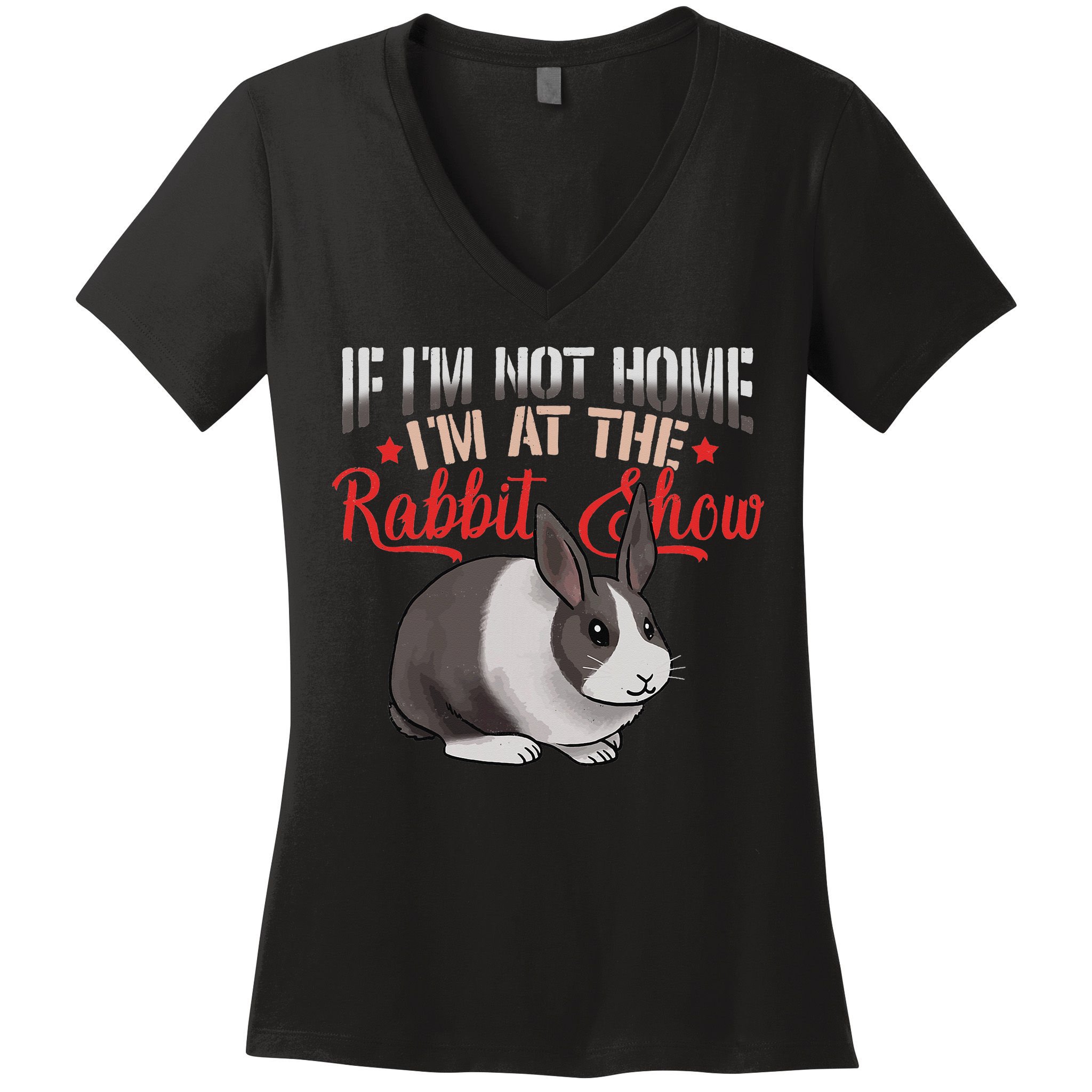 Show Rabbit For Dutch Rabbit Owner Women's V-Neck T-Shirt
