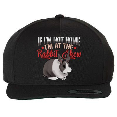 Show Rabbit For Dutch Rabbit Owner Wool Snapback Cap