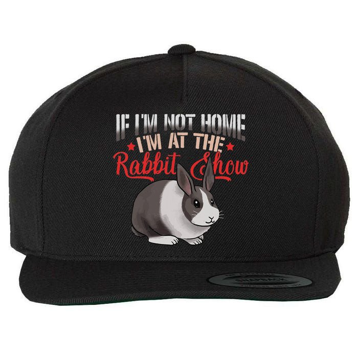 Show Rabbit For Dutch Rabbit Owner Wool Snapback Cap