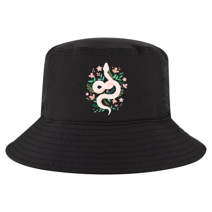 Snake Reptile Flowers Poisonous Python Cobra Animal Gift Cool Comfort Performance Bucket Hat