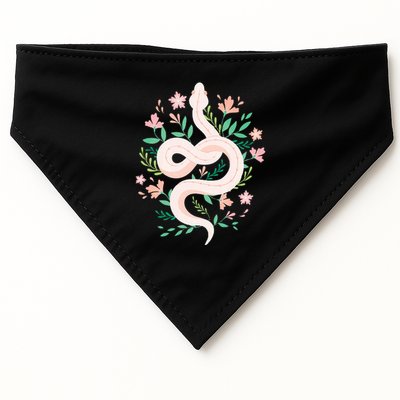 Snake Reptile Flowers Poisonous Python Cobra Animal Gift USA-Made Doggie Bandana