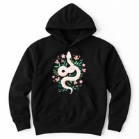 Snake Reptile Flowers Poisonous Python Cobra Animal Gift Hoodie