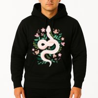 Snake Reptile Flowers Poisonous Python Cobra Animal Gift Hoodie